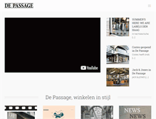 Tablet Screenshot of depassage.nl